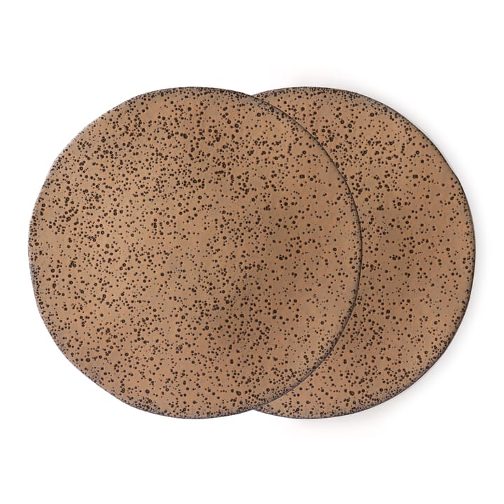 Petite assiette Gradient 22,5 cm 2 pièces - Taupe (marron) - HKliving