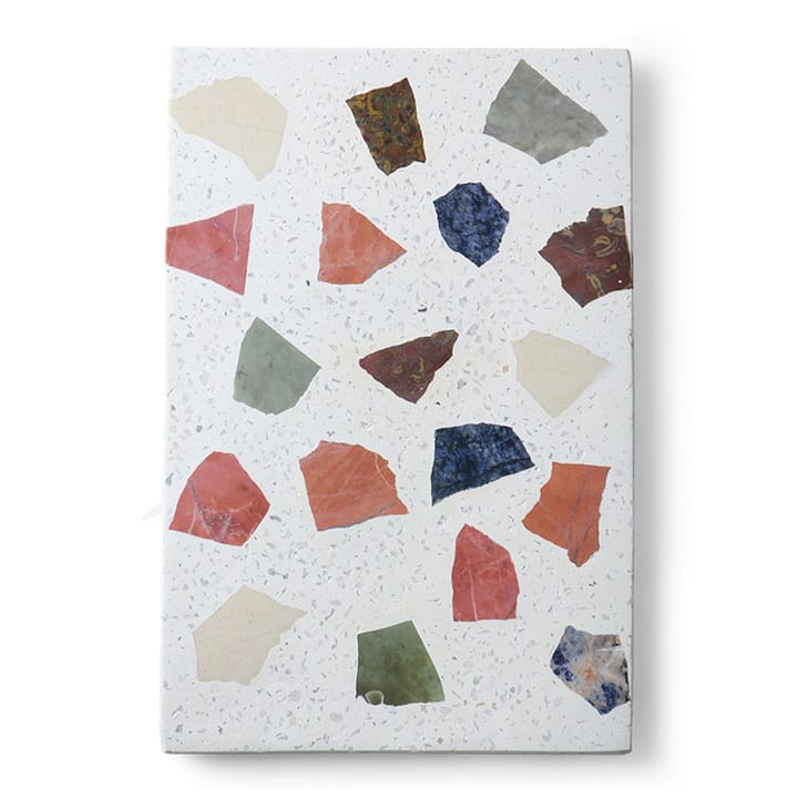 Planche à découper HKliving terrazzo 30 x 25cm - Blanc - HKliving