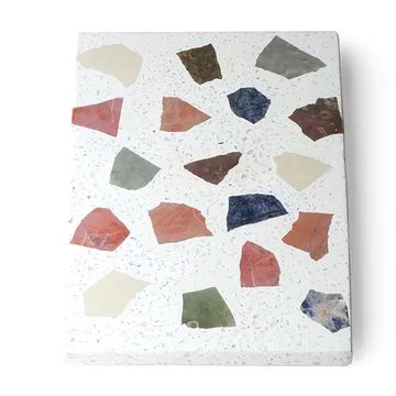 Planche à découper HKliving terrazzo 30 x 25cm - Blanc - HKliving