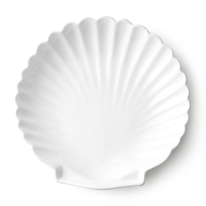 Plat de service Athena Shell 20cm - Blanc - HKliving