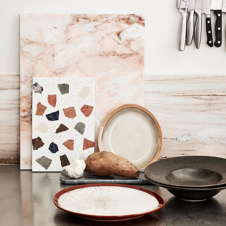 Plateau HKliving Marbre 30 x 12cm, Gris HKliving