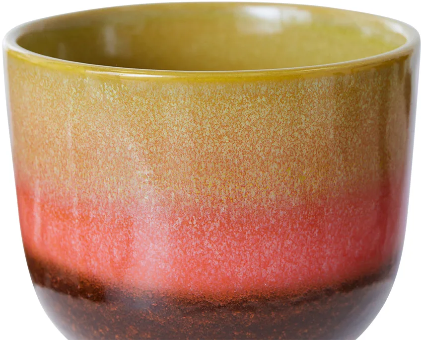 Pot de fleurs rétro Ø16,5 cm, Lime green HKliving