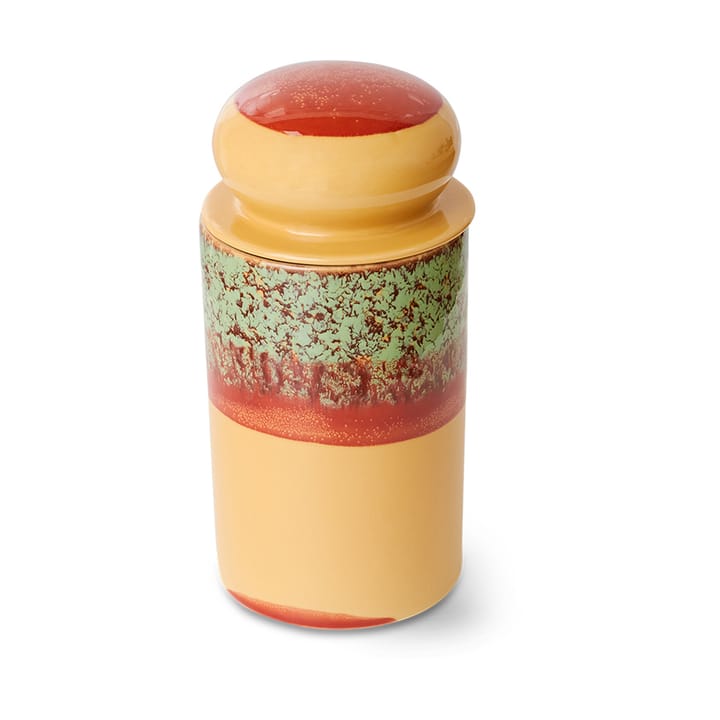 Pot de rangement en céramique 70's Ø11x22,5 cm, Cove HKliving