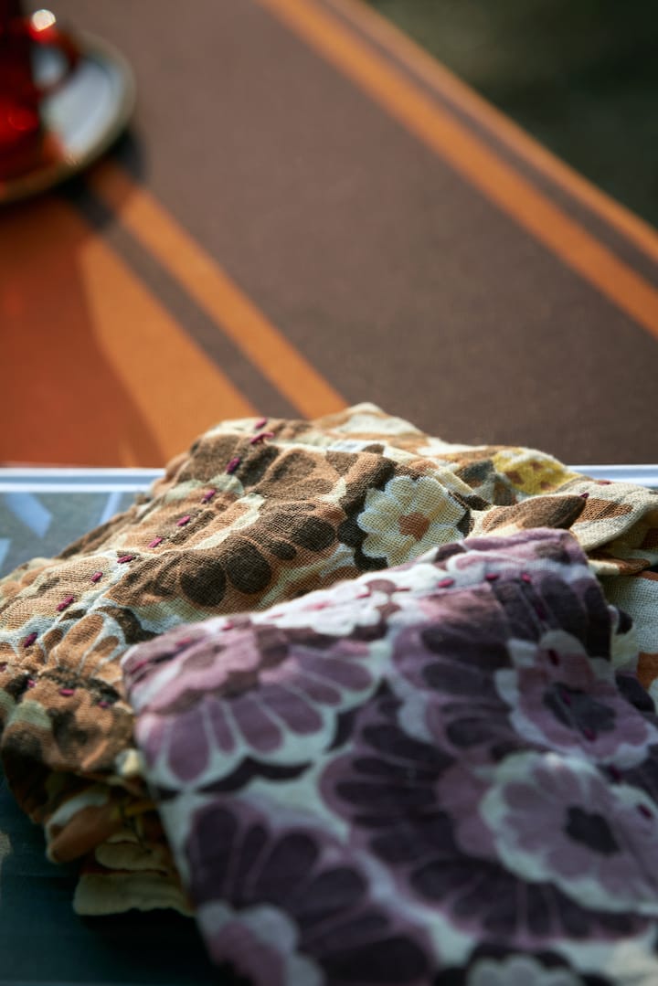Serviette en coton Floral 30x30 cm, lot de 2, Vintage HKliving