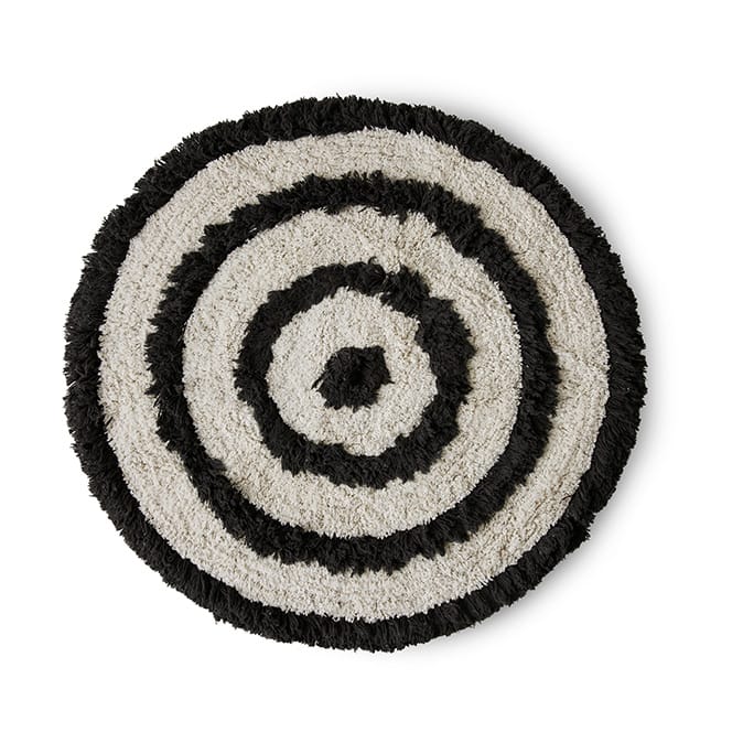 Tapis de de bain HK Living Ø80 cm - Monochrome - HKliving