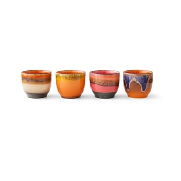 Tasse 70's 25 cl lot de 4 - Java - HKliving