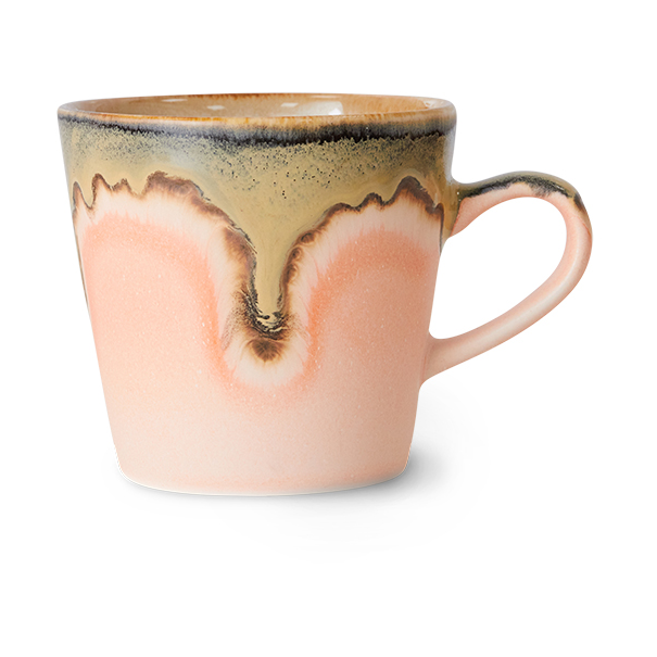 HKliving Tasse à café Americano 70's 27 cl Blossom | Design Scandinave | Tasses à café | Multi