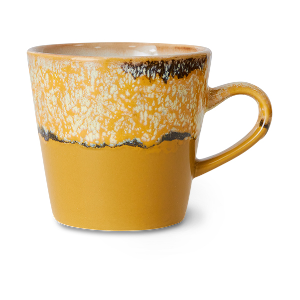 HKliving Tasse à café Americano 70's 27 cl Sunbeam | Design Scandinave | Tasses à café | Multi