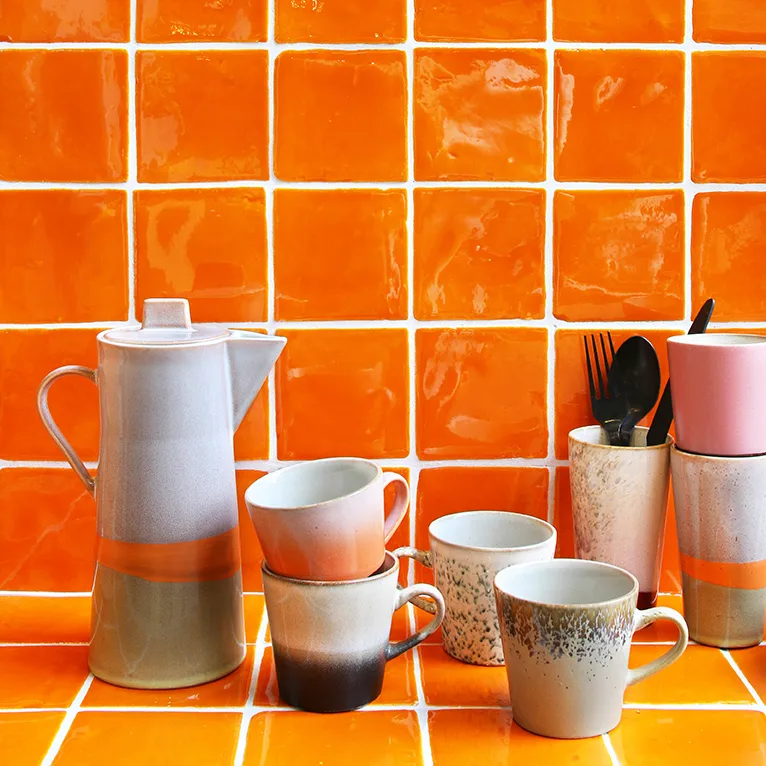 Tasse à caffè Americano 70's 26 cl 4 Pièces, Multi HKliving