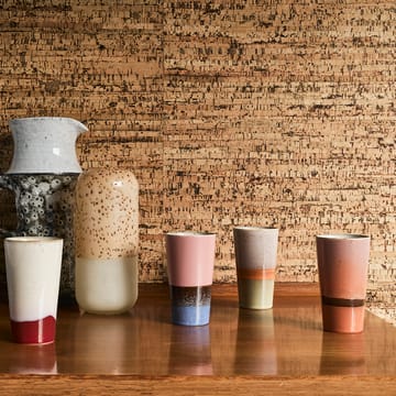 Tasse à latte 70's Lot de 4 - Multi - HKliving
