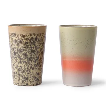 Tasse à thé 70's 2 Pièces - Multi - HKliving