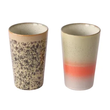 Tasse à thé 70's 2 Pièces - Multi - HKliving