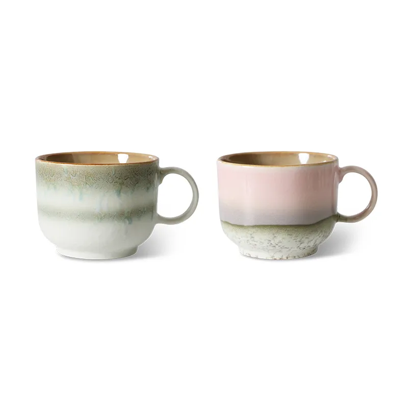 Tasse à thé 70's 42,5 cl, 2 pièces, Nova HKliving