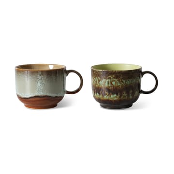 Tasse à thé 70's 42,5 cl, 2 pièces - Odyssey - HKliving
