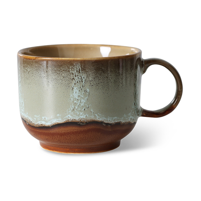 HKliving Tasse à thé 70's 42,5 cl Echo | Design Scandinave | Tasses à café | Multi