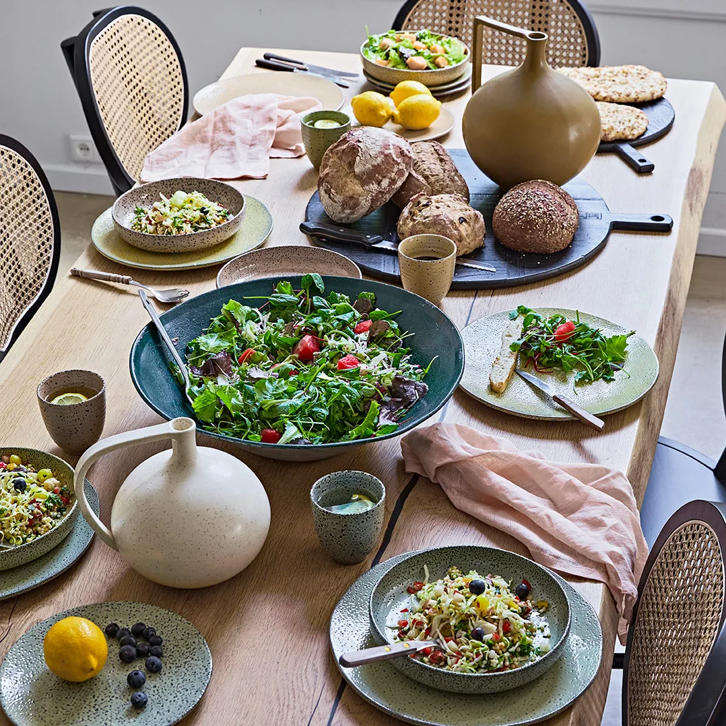 Vase Ceramic Jar L 26,5 cm, Mustard HKliving