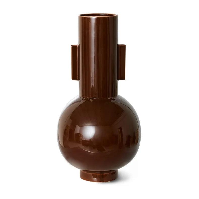 Vase Ceramic large 42,5, Espresso HKliving
