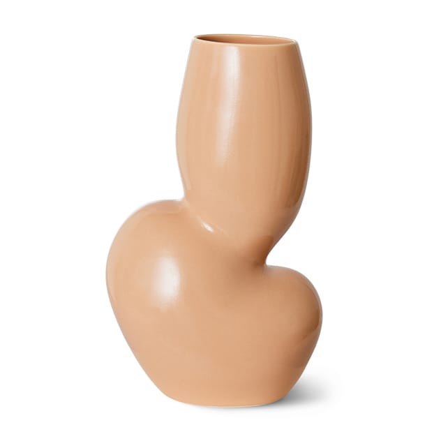 Vase Ceramic organic medium 29 cm, Cream HKliving
