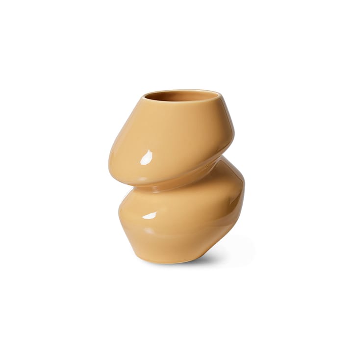 Vase Ceramic organic small 19 cm - Cappuccino - HKliving