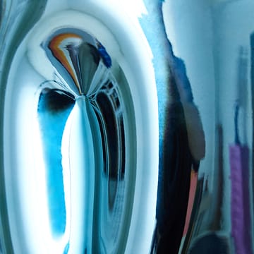 Vase en verre HK Objects 21,5 cm - Blue chrome - HKliving