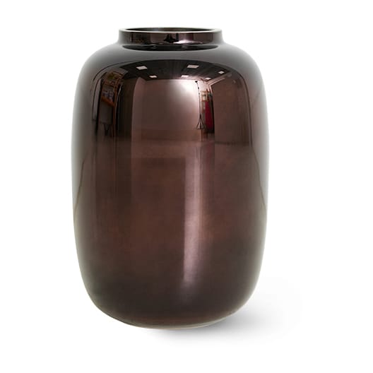 Vase en verre HKliving chrome 20,2 cm - Brown metallic - HKliving