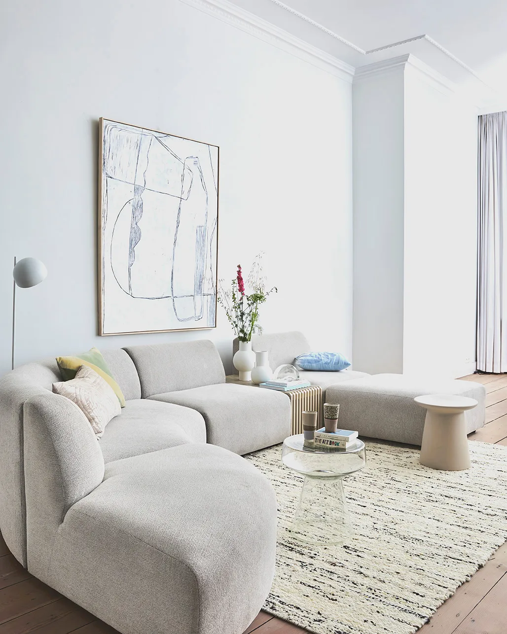 Vase HKliving M, 21 cm, Matt White HKliving