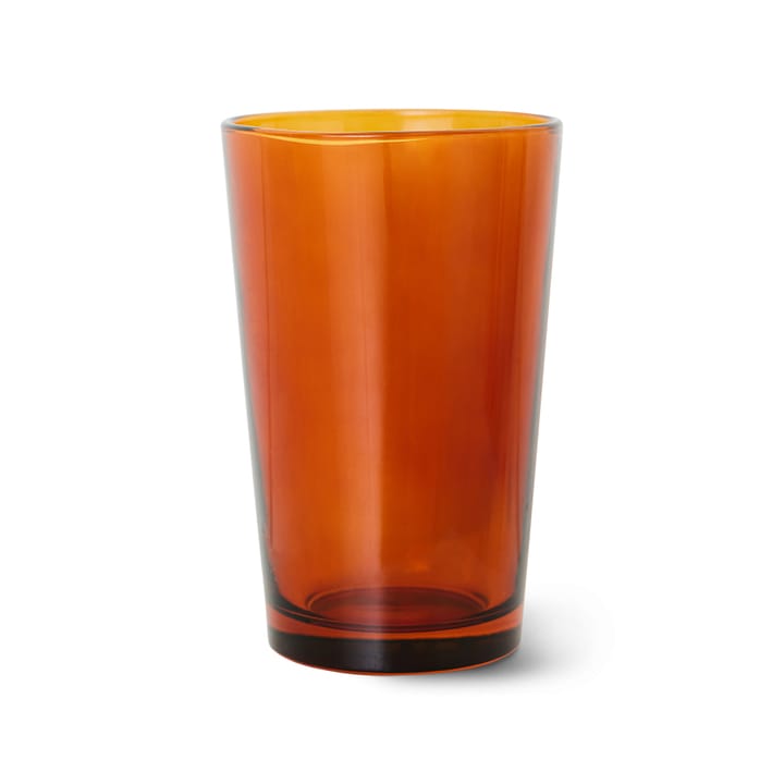 Verre à thé 70's glassware 20 cl, lot de 4 - Amber brown - HKliving
