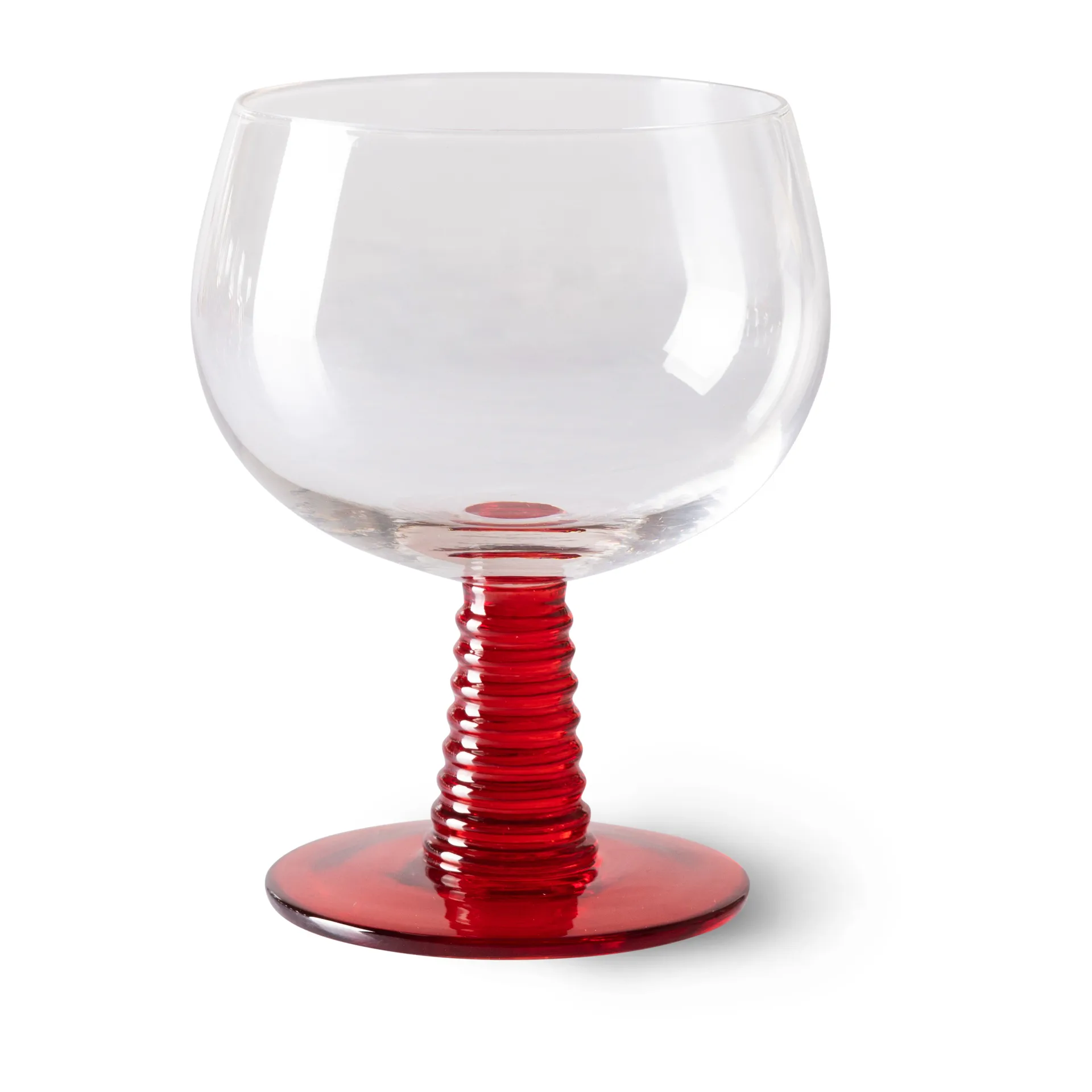 Verre à vin bas Swirl, Red  HKliving