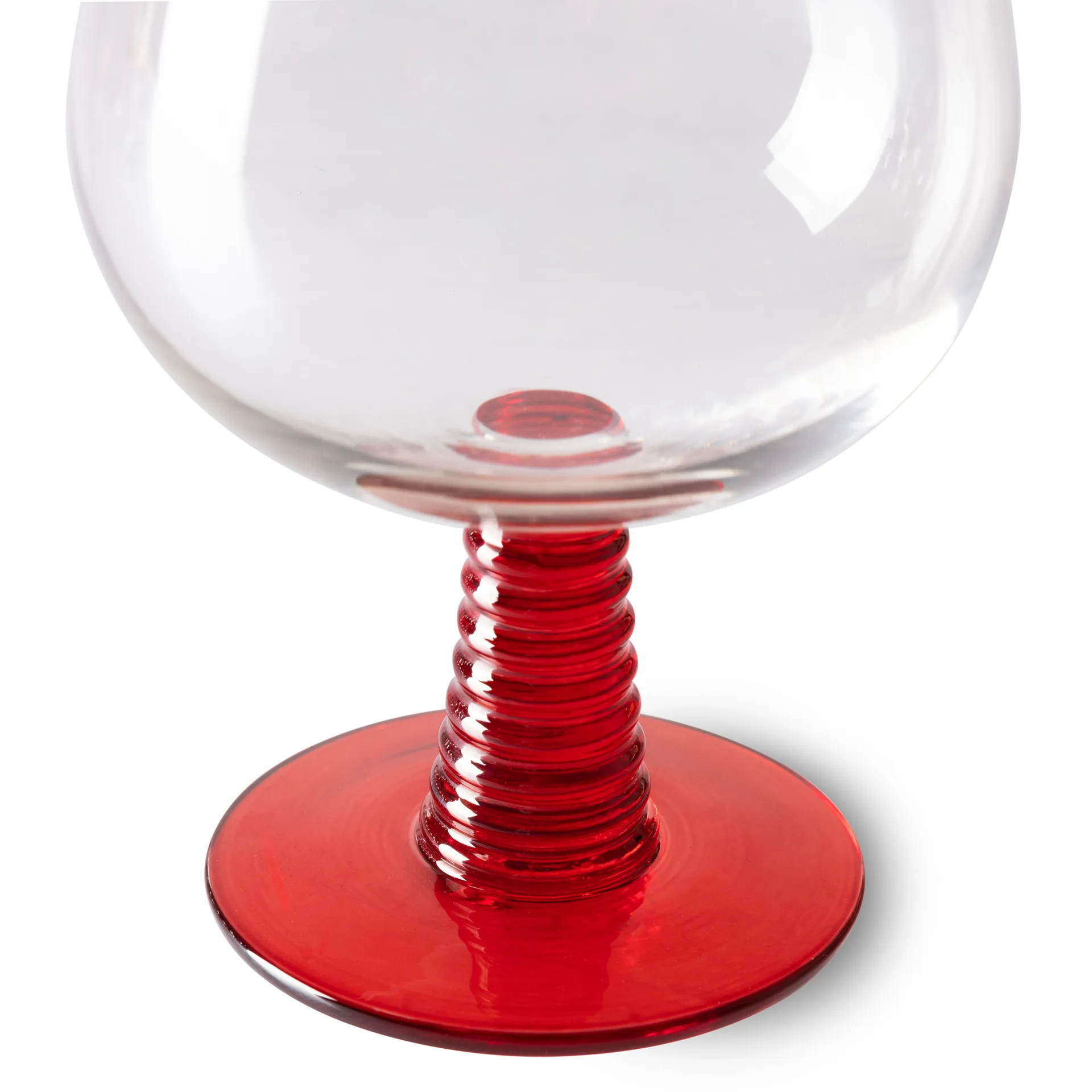 Verre à vin bas Swirl, Red  HKliving