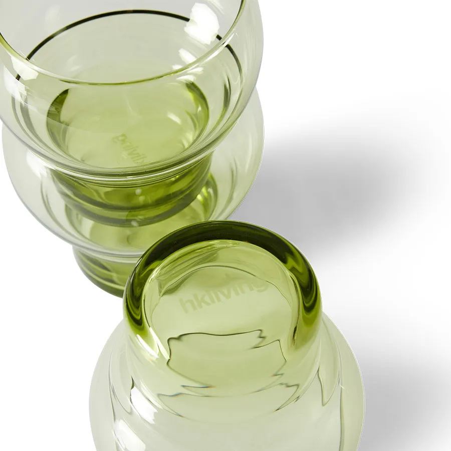 Verre Bulb 70's 27 cl lot de 4, Mint green HKliving