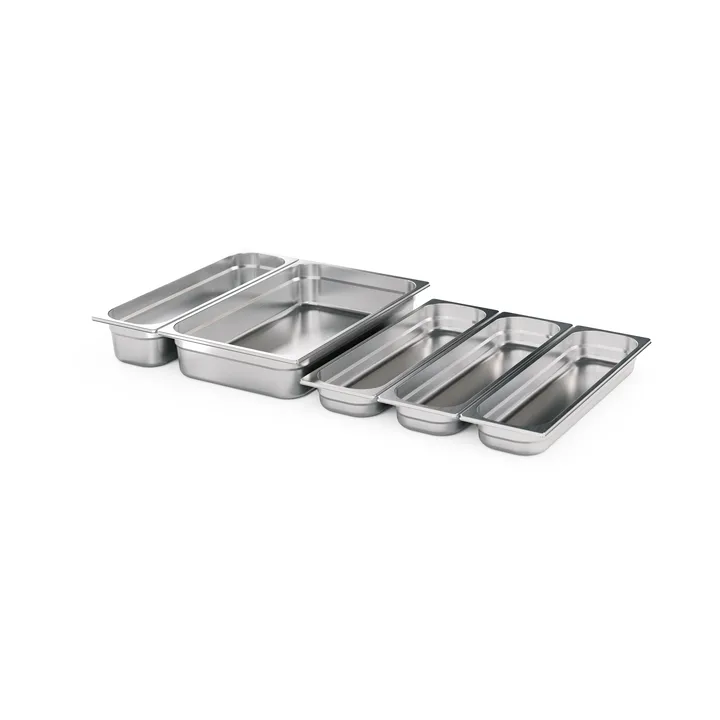 Boîtes de rangement FIRE KITCHEN - Acier inoxydable, 5 pièces - Höfats