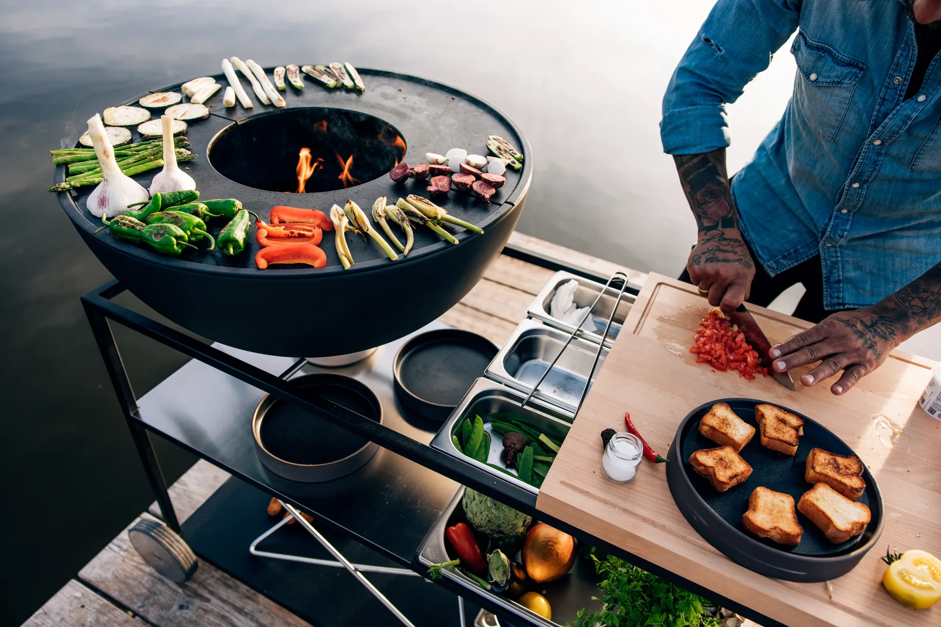 Boîtes de rangement FIRE KITCHEN, Acier inoxydable, 5 pièces Höfats