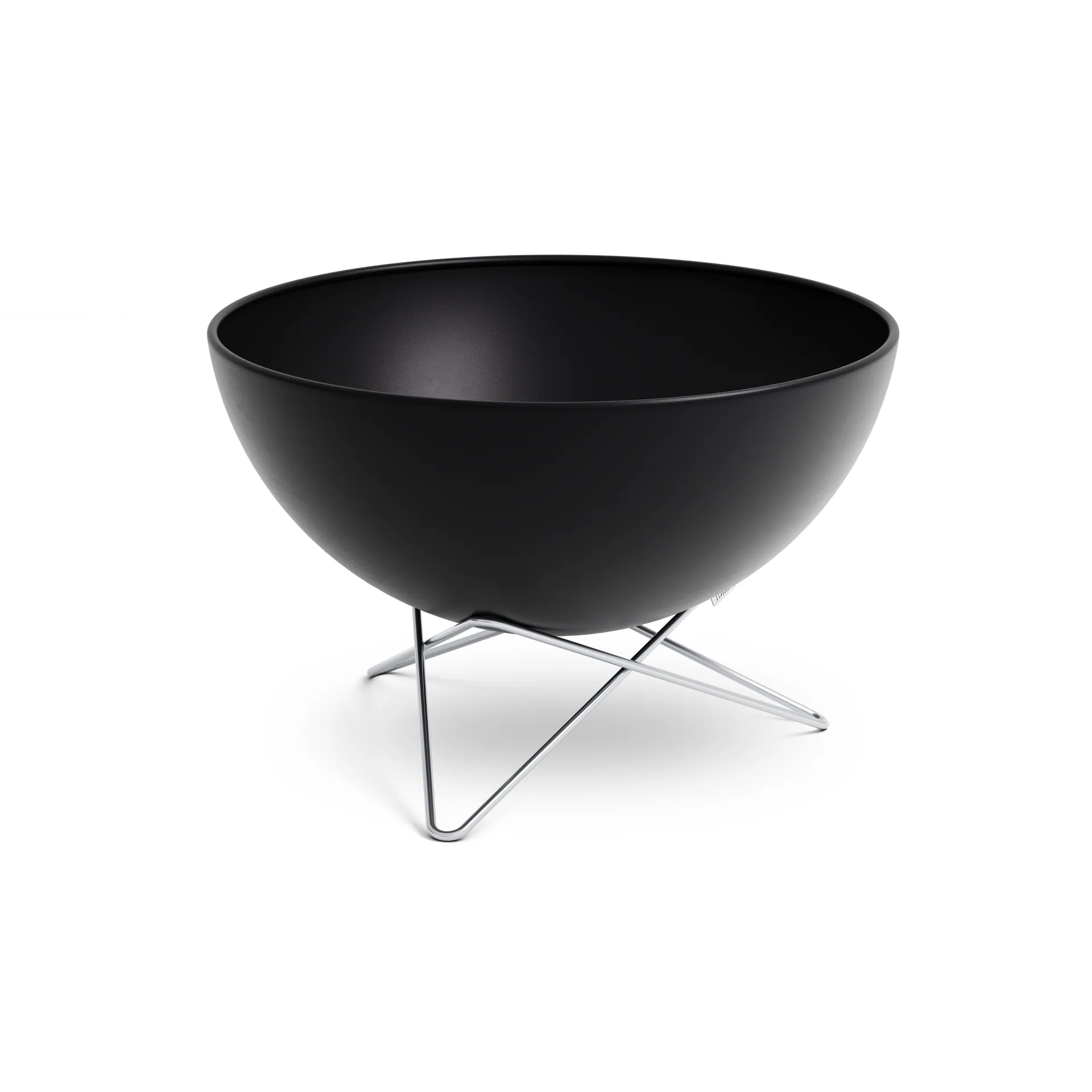 Brasero BOWL 57, Noir-argent, trépied étoile Höfats