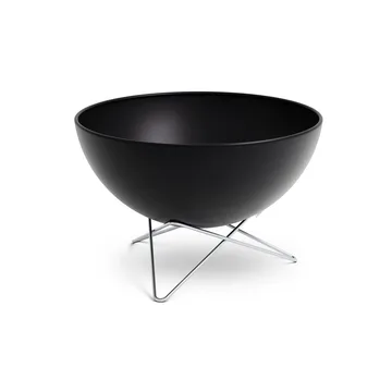 Brasero BOWL 57 - Noir-argent, trépied étoile - Höfats