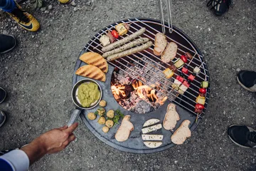 Brasero BOWL 57 - Noir-argent, trépied étoile - Höfats