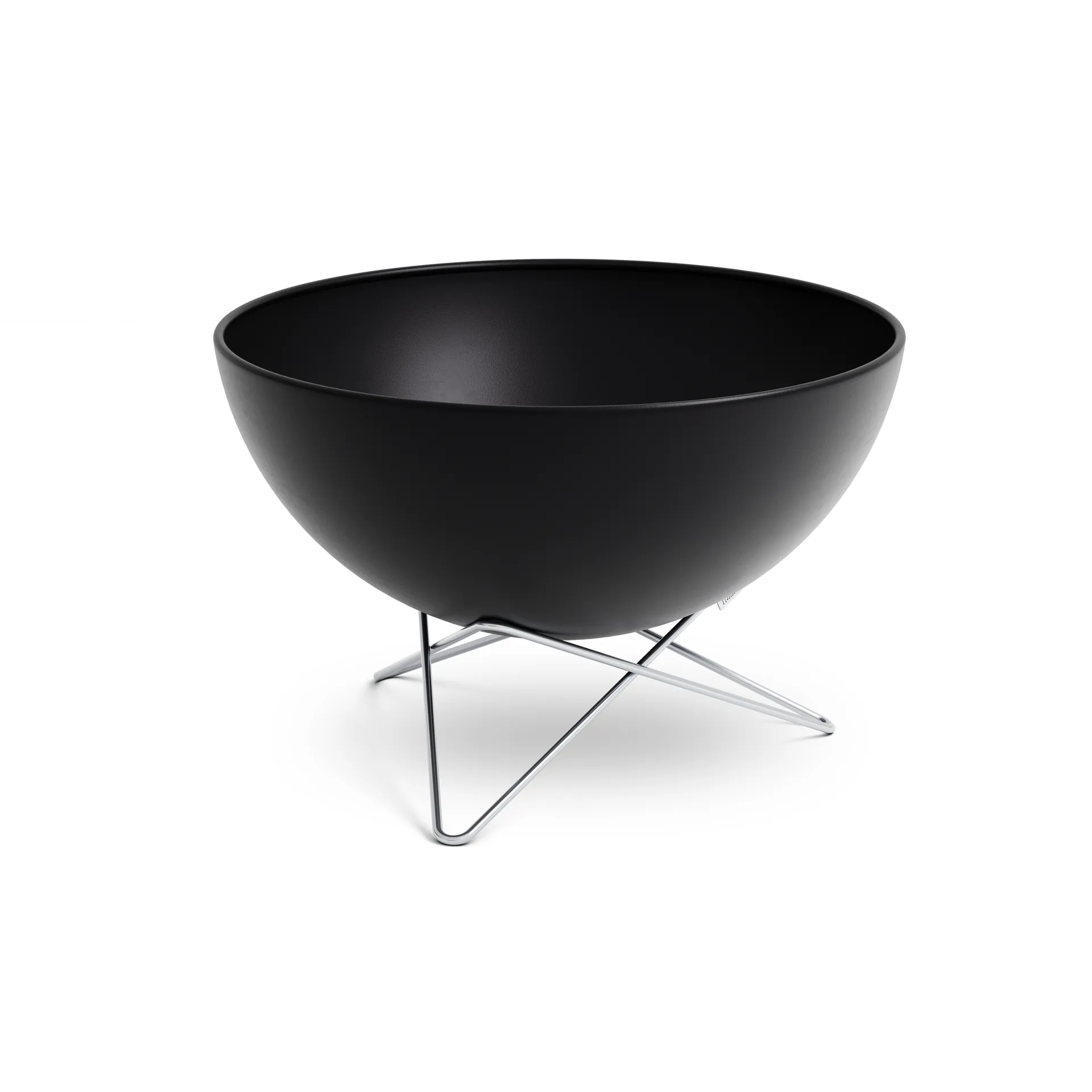 Brasero BOWL 70, Noir-argent, trépied étoile Höfats