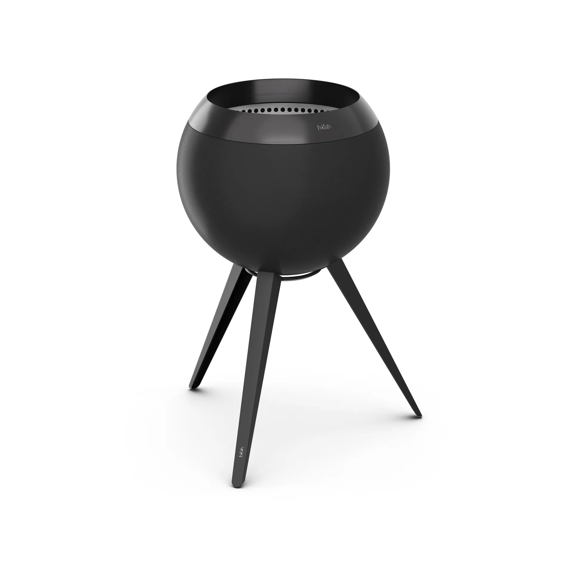 Brasero MOON 45, All black, piètement haut Höfats