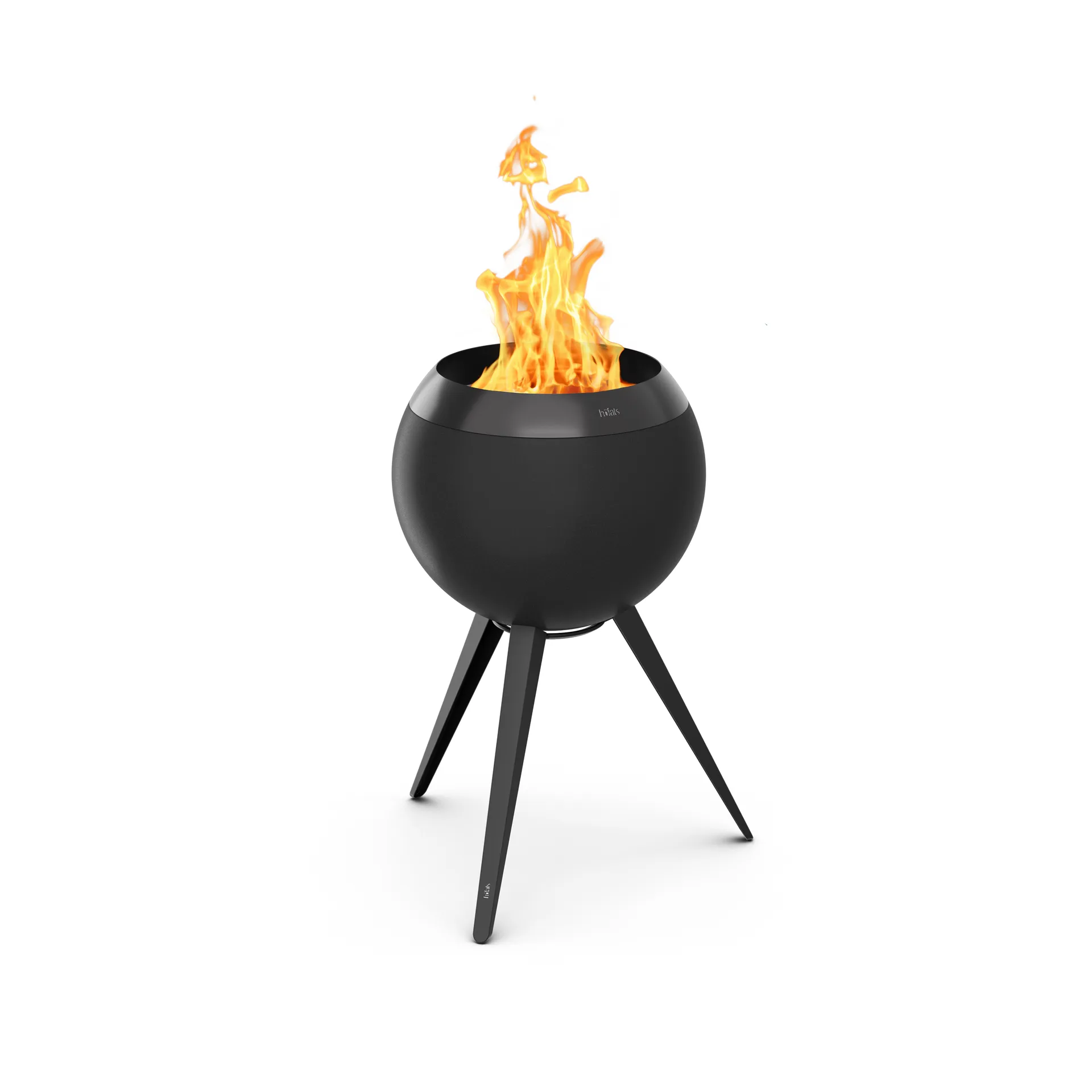 Brasero MOON 45, All black, piètement haut Höfats