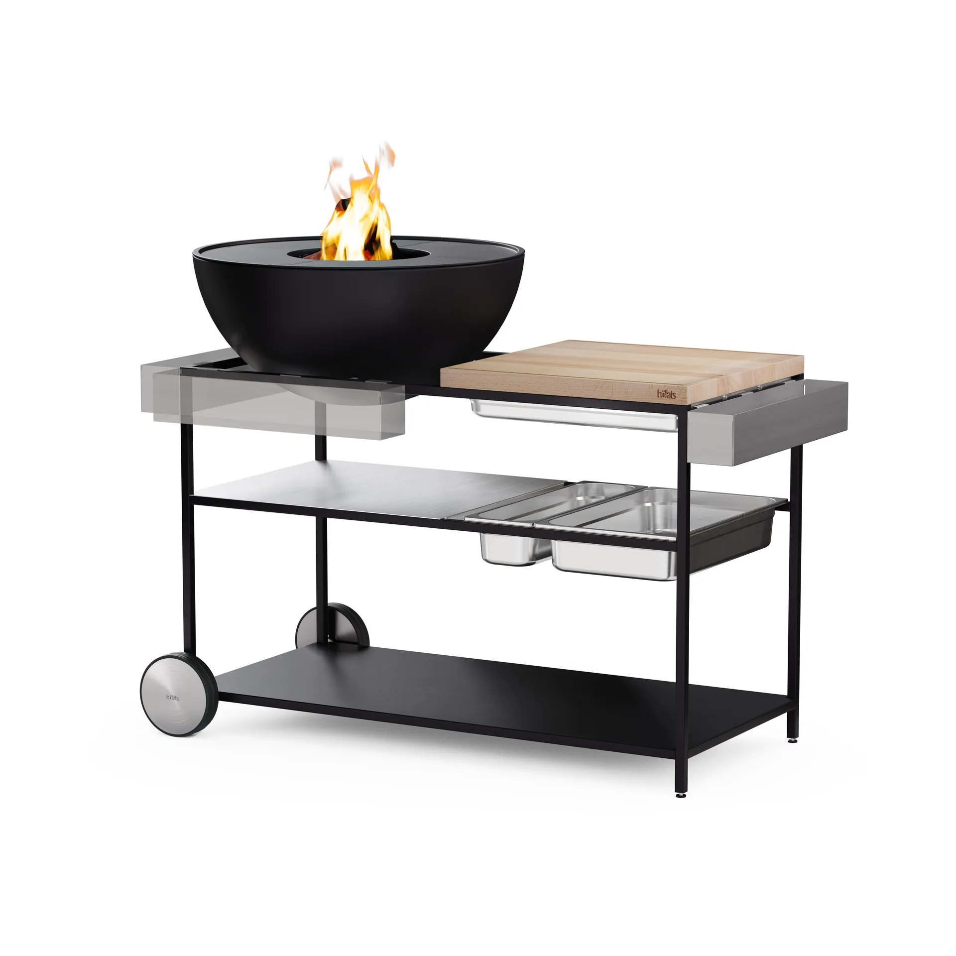 Porte-ustensiles FIRE KITCHEN, Acier inoxydable Höfats
