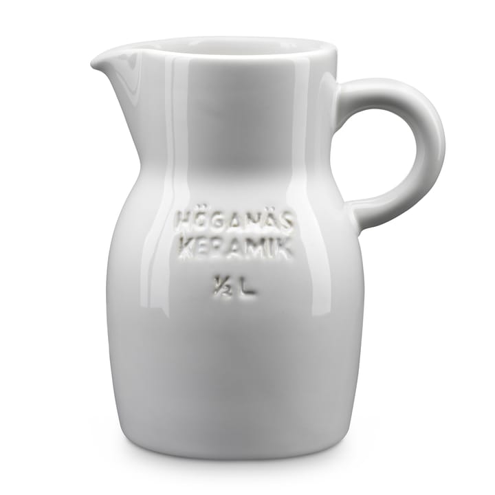 Pichet Höganäs 0,5 L, blanc brillant Höganäs Keramik
