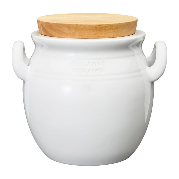 Pot en céramique Höganäs 1 l - Blanc - Höganäs Keramik
