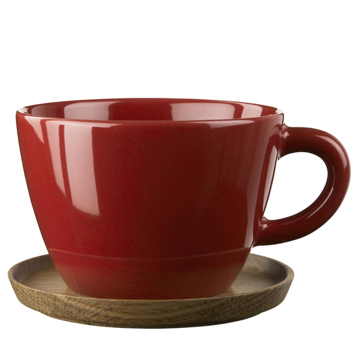Tasse de thé Höganäs - rouge - Höganäs Keramik