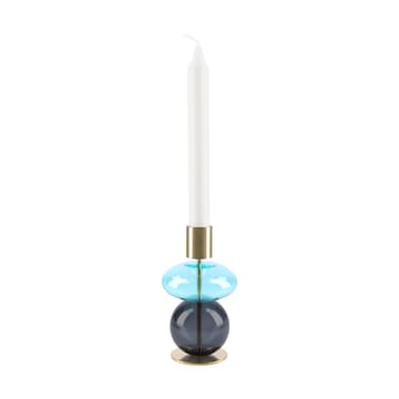 Bougeoir Bubble 14 cm - Bleu-fumé - Holmegaard