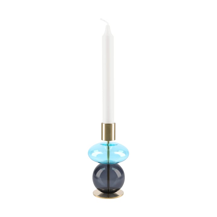 Bougeoir Bubble 14 cm, Bleu-fumé Holmegaard