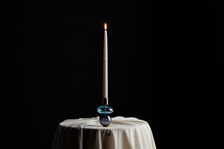 Bougeoir Bubble 14 cm, Bleu-fumé Holmegaard