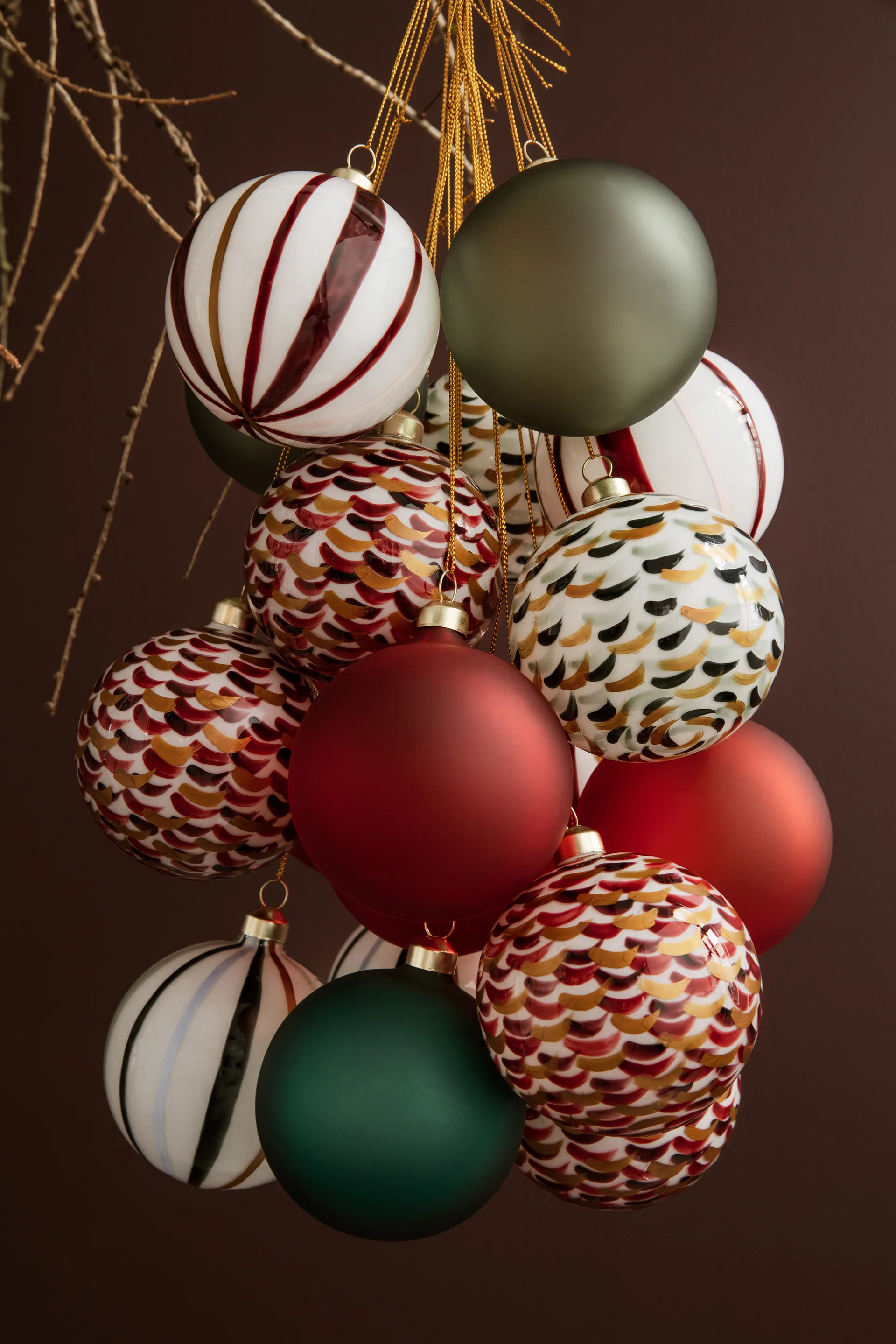 Boule de Noël Souvenir Ø8 cm, Vert foncé Holmegaard