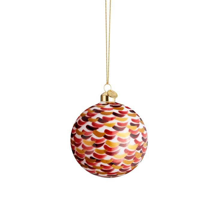 Boule de Noël Souvenir coup de pinceau Ø8 cm, Rouge Holmegaard