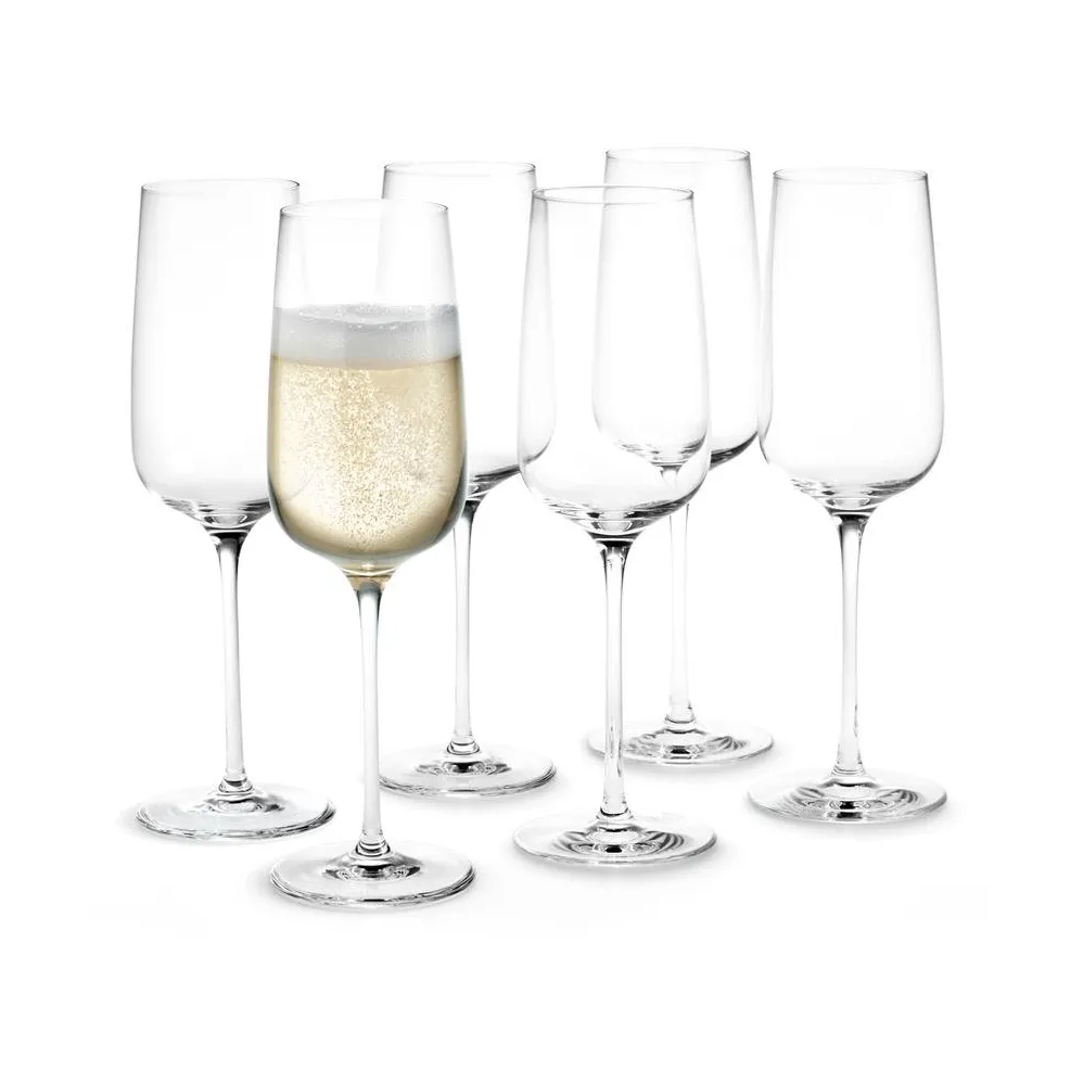 Flutes à champagne Bouquet, lot de 6 29 cl,  Holmegaard
