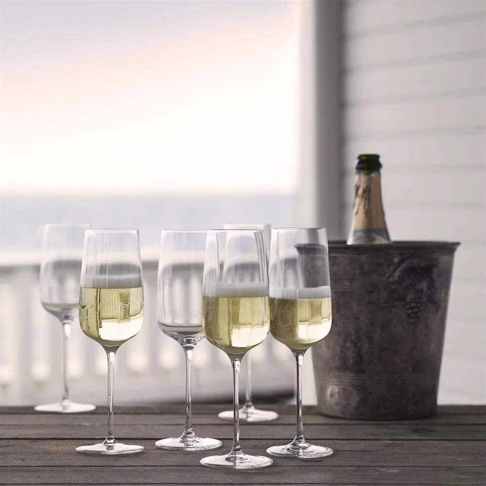 Flutes à champagne Bouquet, lot de 6 29 cl,  Holmegaard