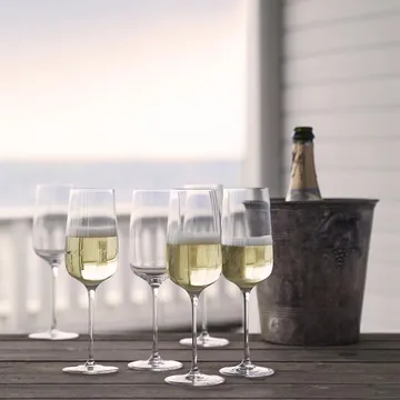 Flutes à champagne Bouquet, lot de 6 29 cl - Holmegaard